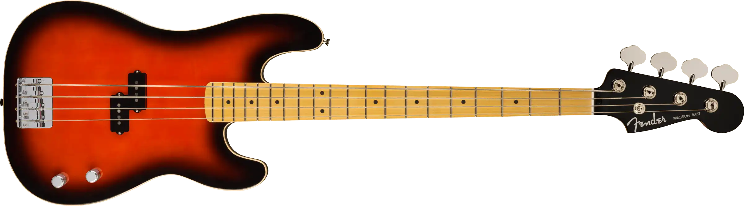 Fender Aerodyne Special Precision Bass®, Maple Fingerboard, Hot Rod Burst B-Stock